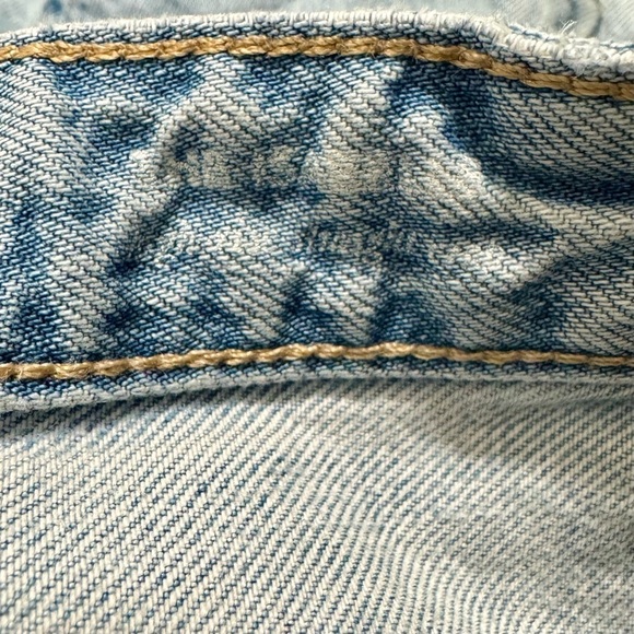 AG Adriano Goldschmied The Isabelle High Rise Straight Leg Denim Distressed Jean - Picture 11 of 13